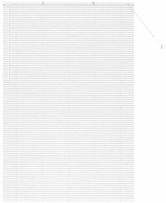 vidaXL Ρολό Παραθύρου με κουρτίνες Άλλο Λευκό 140 x 220 εκ. Αλουμίνιο