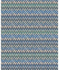 Χαλί Zigzag Εξωτερικού Χώρου Μπλε 230x160x0,3 εκ. - Μπλε
