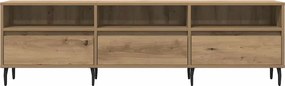vidaXL Έπιπλο Τηλεόρασης τεχνίτης Δρυς 150x30x44,5 εκ.