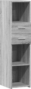 vidaXL Ντουλάπι Γκρι Sonoma 30x42,5x124 εκ. από Επεξεργασμένο Ξύλο