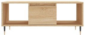 vidaXL Τραπεζάκι Σαλονιού Sonoma Δρυς 90x50x36,5 εκ. Επεξεργασμ. Ξύλο