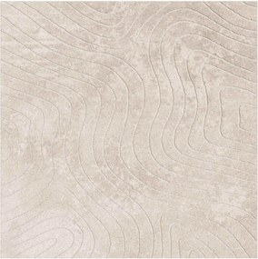 vidaXL Χαλιά χώρου τετράγωνο PALMERAS Μπεζ 120 x 120 cm Πολυεστέρας