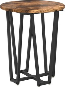vidaXL Σετ βοηθητικά τραπεζάκια 2 pcs Φουσκωτό δρυς και Μαύρο