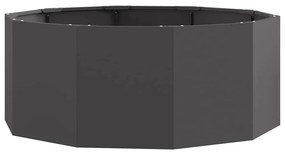 vidaXL Γλάστρα Μαύρο 90 x 90 x 35 εκ Ατσάλι