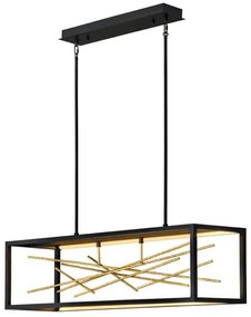 Κρεμαστό Φωτιστικό Οροφής Ταινία LED 55W Μαύρο Styx QN-STYX-LED-ISLE-BG Quintiesse Elstead Lighting-QN-STYX-LED-ISLE-BG-Μαύρο QN-STYX-LED-ISLE-BG