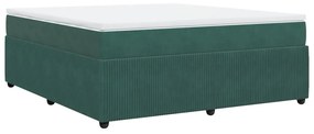 ΚΡΕΒΑΤΙ BOXSPRING ΜΕ ΣΤΡΩΜΑ ΣΚΟΥΡΟ ΠΡΑΣΙΝΟ 180X200ΕΚ. ΒΕΛΟΥΔΙΝΟ 3285659