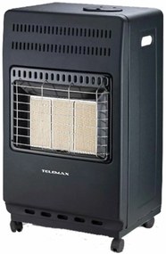 Telemax RS42 Θερμάστρα Αερίου 4200W Μαύρη 38.5x37x73.5cm