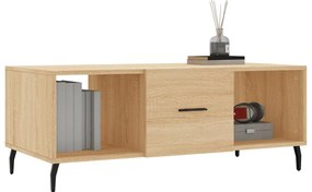 vidaXL Τραπεζάκι Σαλονιού Sonoma Δρυς 102x50x40 εκ. από Επεξεργ. Ξύλο