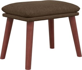 vidaXL Υποπόδιο Καφέ 45 x 29,5 x 35 εκ. Υφασμάτινο