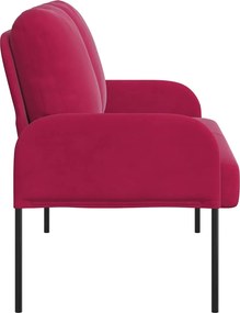 vidaXL Καναπέδες με μαξιλάρι 110cm Κόκκινο Κόντρα πλακέ