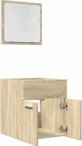 vidaXL Σετ Επίπλων Μπάνιου 2 Τεμαχίων Sonoma Δρυς Επεξεργασμένο Ξύλο