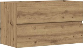 vidaXL Ντουλάπι Νιπτήρα Αρτισιανή Δρυς 90x38,5x45εκ Επεξεργασμένο Ξύλο