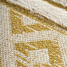 Χαλί βαμβακερό Morocotton 9236 150x220 Κίτρινο       Beauty Home