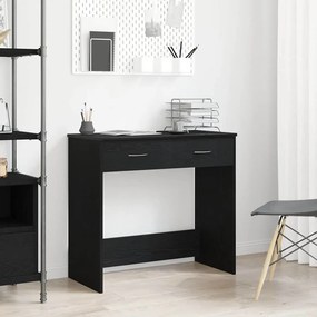 vidaXL Γραφείο Μαύρη Οξυά 80 x 40 x 75 εκ. Επεξεργασμένο ξύλο