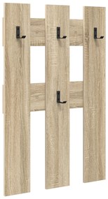 vidaXL Τοίχου Κρεμάστρα με αποθήκευση Sonoma Δρυς 65 x 3 x 100 εκ.