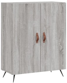 vidaXL Ντουλάπι Γκρι Sonoma 69,5 x 34 x 180 εκ. Επεξεργασμένο Ξύλο