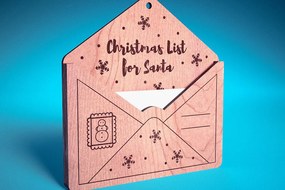 Σετ των 3 Intra απο ξύλο plywood 3mm-4mm πάχος Χριστουγεννιάτικο στολίδι Δίασταση 8x8 cm INTRAFABR-75890186