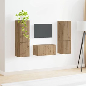 vidaXL Σετ επίπλου τηλεόρασης 5 τμχ. Artisan Oak Επεξεργασμένο Ξύλο