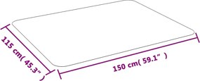 vidaXL Προστατευτικό Δαπέδου για Laminate Δάπεδο ή Χαλί 150x115 εκ.