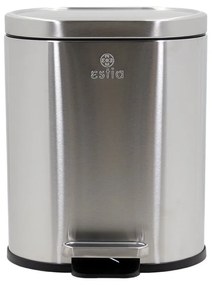 Estia 02-21412 Χαρτοδοχείο Μπάνιου Ovoid Soft Close 6Lt, Inox