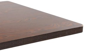 VidaXL Τραπέζι Bistro Σκούρο Καφέ 80 x 80 εκ. από MDF