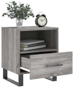 vidaXL Κομοδίνο Γκρι Sonoma 40 x 35 x 47,5 εκ. από Επεξεργασμένο Ξύλο