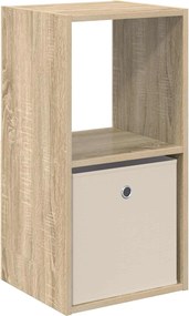 vidaXL Κομοδίνο Δρύς Sonoma 35 x 32 x 68,5 εκ Επεξεργασμένο Ξύλο