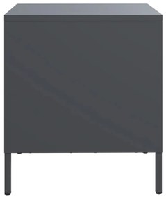 Κομοδίνο Ανθρακί 35x39x43,5 εκ. από Χάλυβα 851248