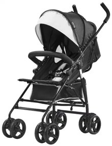 VEVOR Lightweight Stroller Compact Easy Fold Adjustable Backrest Black/White