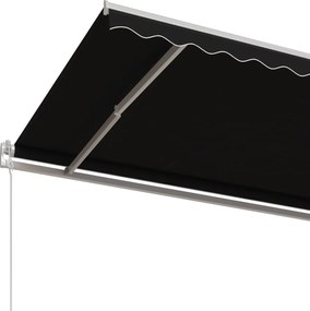 vidaXL Τέντα Συρόμενη Αυτόματη Ανθρακί 600 x 350 εκ.