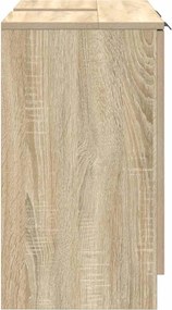 vidaXL Ντουλάπι Μπάνιου με αποθήκευση Δρύς Sonoma 64,5 x 33,5 x 59 εκ.
