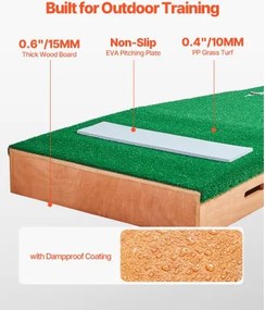 VEVOR 85 in Pitching Mound Portable Pitcher Mound Baseball Softball Training