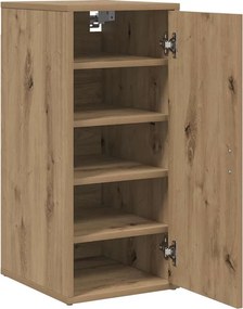 vidaXL Παπουτσοθήκη Τεχνίτης Δρυς 32x35x70 εκ. από Επεξεργασμένο Ξύλο