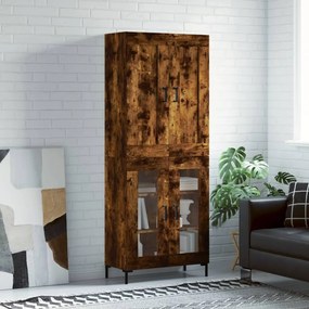 vidaXL Ντουλάπι Καπνιστή Δρυς 69,5x34x180 εκ. από Επεξεργασμένο Ξύλο