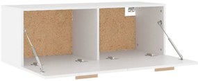 vidaXL Ντουλάπι Τοίχου άσπρο100x36,5x35 εκ. από Επεξεργασμένο Ξύλο