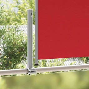 vidaXL Σκίαστρο Πλαϊνό Συρόμενο Βεράντας Κόκκινο 100 x 300 εκ.