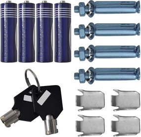 vidaXL Ψηφιακό Ασφαλές Σκούρο γκρι 35 x 25 x 25 εκ. Ατσάλι