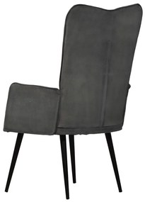 vidaXL Πολυθρόνα Μαύρη από Καραβόπανο