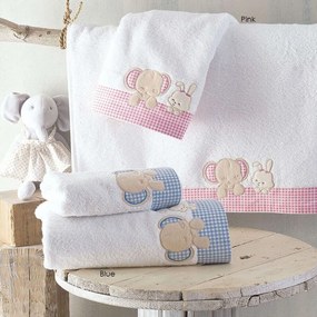 Πετσέτες Βρεφικές Σετ 2τμχ Buddies Pink Ρυθμός Towels Set 70x140cm 100% Βαμβάκι