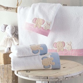 Πετσέτες Βρεφικές Σετ 2τμχ Buddies Pink Ρυθμός Towels Set 70x140cm 100% Cotton