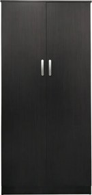 Ντουλάπα δίφυλλη Athos pakoworld σε wenge απόχρωση 80x42x180εκ