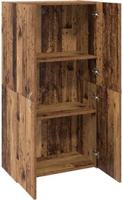 vidaXL Γραφείο Ντουλάπι Παλαιωμένο ξύλο 60 x 32 x 115 cm