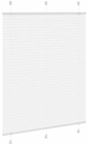 vidaXL Πλισέ περσίδα Λευκό 110x150 cm Πλάτος υφάσματος 109,4 cm