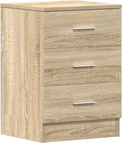 vidaXL Κομοδίνο Χρώμα Sonoma Δρυς 38 x 35 x 56 εκ. από Επεξ. Ξύλο