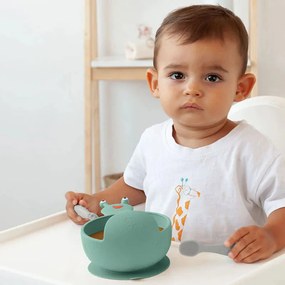 Μπολ Σιλικόνης (Φ9) Kiokids Σαλιγκάρι Μέντα 4184