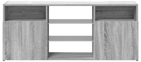 vidaXL Έπιπλο Τηλεόρασης με LED Γκρι Sonoma 120 x 30 x 50 εκ.