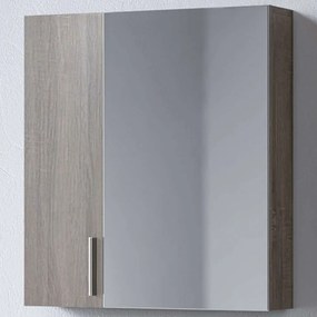 Καθρέπτης Μπάνιου Με Ντουλάπι Siena 3MSI065SD0W 60x14x65cm Dark Sonoma Μελαμίνη