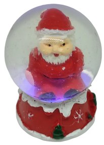 Mini Χριστουγεννιάτικη Χιονόμπαλα Μπαταρίας Άγιος Βασίλης