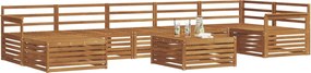 vidaXL Σειρά Καναπέ Εξωτερικού 8 pcs Φυσικό