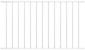 Πάνελ Περίφραξης Λευκό 1,7x1,25 μ Ατσάλι με Ηλεκτροστατική Βαφή - Λευκό